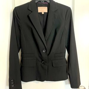 Banana Republic Classic 2-Button Blazer, Black, Size 2